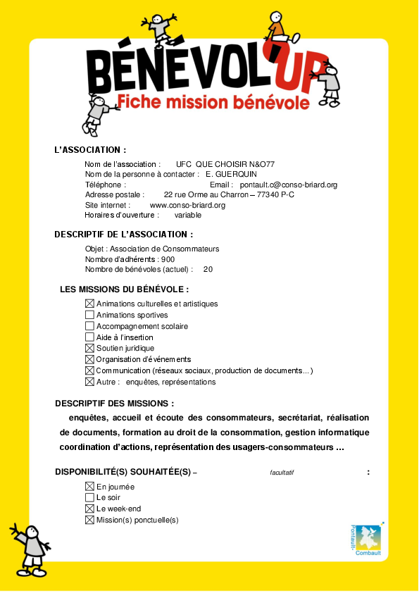 Benevole Mairie De Pontault Combault